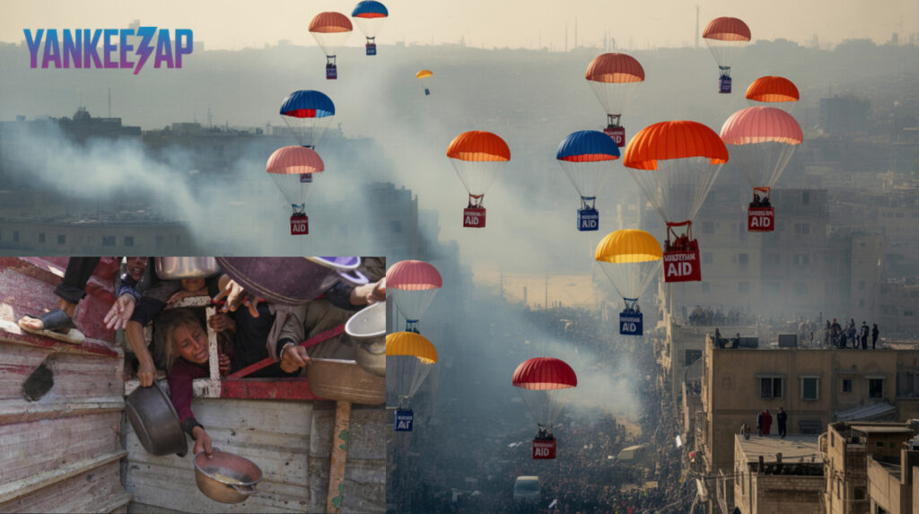 Israel Begins Humanitarian Aid Airdrops Over Gaza